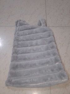 Fuzzy Grey Kids Vest