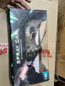 Batman Man Night Rider Car With Smoke