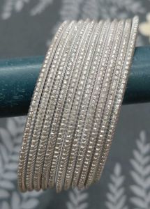 Black &amp; Silver Bangles