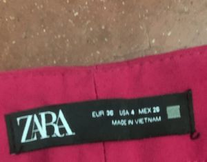 Zara Magenta Trouser