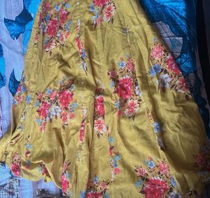 Floral Mustard Dress
