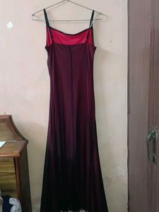 gathered bodycon Burgundy Maxi Slip Dress