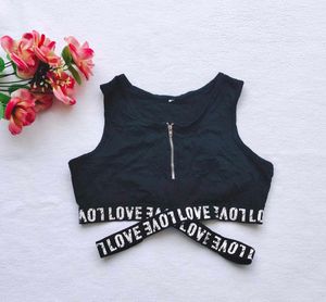 Black Crop Top
