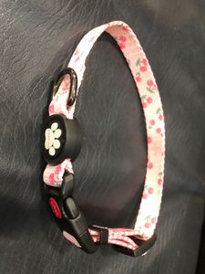 Cherry Print Dog Collar