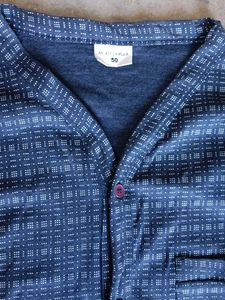 Patterned Button-Down Shirt