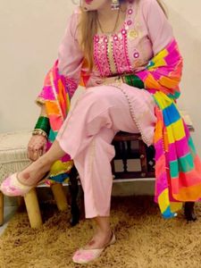 Pink Embroidered Salwar Kameez