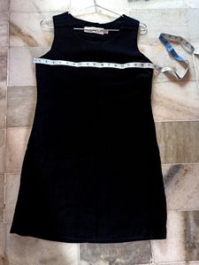 Imported Premium Jet Black Short Bodycon Dress (Fixed Rate)