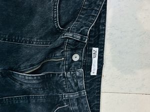 Zara Denim Cargo For Women