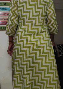 Zigzag Print Kurta Set