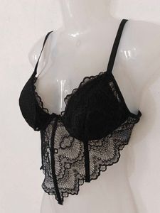 SEXY BLACK CORSET TOP
