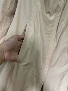 Beige Korean Long Overcoat