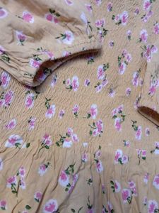 Floral Mini Dress For Women (Size-S)