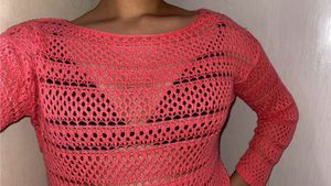Warm Pink Crochet Top