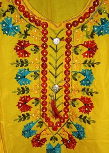 Haldi Embroidery Suit Set