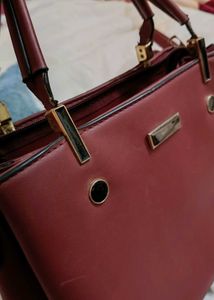 Maroon Handbag