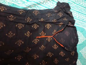 Kurta Plazo Black