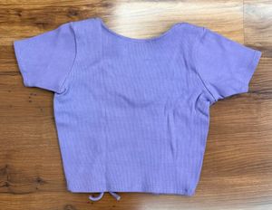 Lilac Ribbed Crop Top 💟