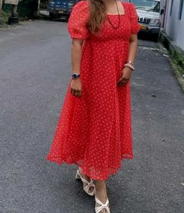 Red Organza Dress