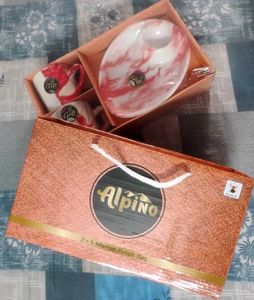 Marble Mug &amp; Plate Set