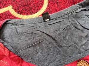 Pink &amp; Grey A-Line Flared Top