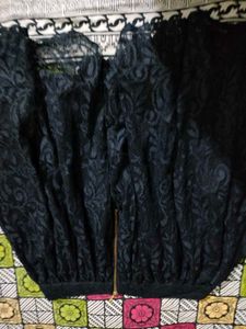 Black Lace Blouse