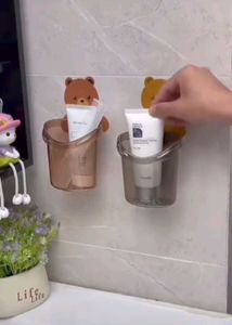 Cute Bear Wall Mounted Kitchen/Bathroom Drain Bask