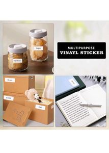 New/unused 200 Pcs Glun White Waterproof Stickers