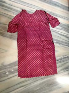 Elegant Maroon Printed Kurti