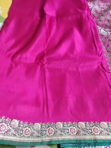 Elegant Pink Banarasi Saree