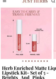 Just Herbs Lipstick- Rose Shade
