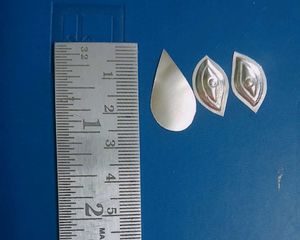 pure silver eyes and bindi set of 2 for pooja