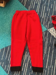Beautiful Three Piece Woollen Dress For Girl