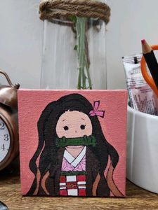Nezuko Kamado Painting - Demon Slayer Anime Art
