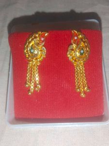 Vintage Gold Dangle Earrings