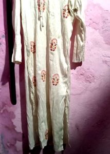 Off White Kurti For Ladies