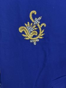 Blue Colour  Saree