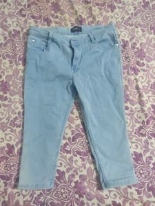 3/4th Length Denim Jean | Blue Shade | Brand New |