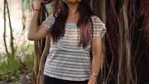 Striped Off-Shoulder Top