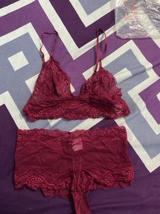 Red Lingerie Set