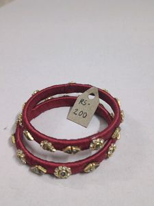 10% Off!! Exquisite Handmade Silk Thread Bangles