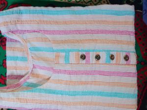Striped Button-Up Top