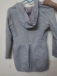 Cute Gray Girls Sweatshirt Hoodie
