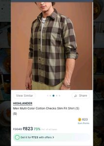 Highlander Checkered Shirt new condition