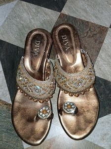 Elegant Bronze Sandals