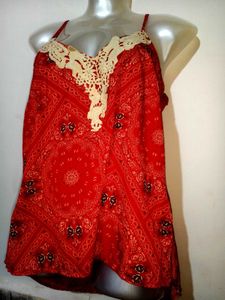 🎊Buy 1, Get 1 Free🎁Red Bandana Print Cami Top