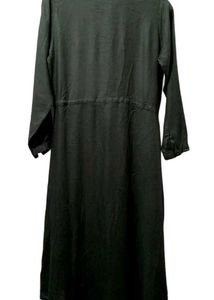Olive Green Hi-Lo Shirt Dress