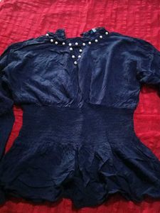 Elegant Navy Blue Top