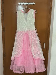 Pink &amp; White Dress