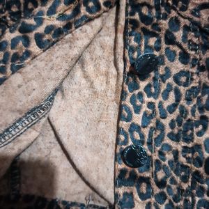 Leopard Print Crop Jacket