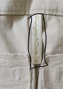 Slim fit Stretchable Charming Creame Pant